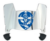 Hampton Pirates Mini Football Helmet Visor Shield w/ Clips - PICK VISOR & LOGO COLOR