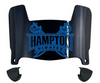 Hampton Pirates Mini Football Helmet Visor Shield w/ Clips - PICK VISOR & LOGO COLOR