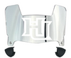Hampton Pirates Mini Football Helmet Visor Shield w/ Clips - PICK VISOR & LOGO COLOR