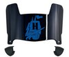 Hampton Pirates Mini Football Helmet Visor Shield w/ Clips - PICK VISOR & LOGO COLOR
