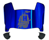 Hampton Pirates Mini Football Helmet Visor Shield w/ Clips - PICK VISOR & LOGO COLOR