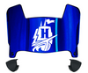 Hampton Pirates Mini Football Helmet Visor Shield w/ Clips - PICK VISOR & LOGO COLOR