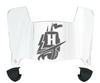 Hampton Pirates Mini Football Helmet Visor Shield w/ Clips - PICK VISOR & LOGO COLOR