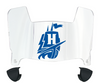 Hampton Pirates Mini Football Helmet Visor Shield w/ Clips - PICK VISOR & LOGO COLOR