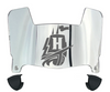 Hampton Pirates Mini Football Helmet Visor Shield w/ Clips - PICK VISOR & LOGO COLOR