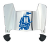 Hampton Pirates Mini Football Helmet Visor Shield w/ Clips - PICK VISOR & LOGO COLOR