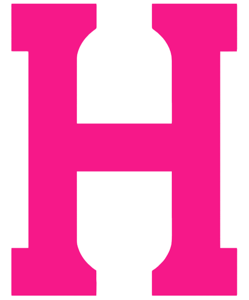 Harvard Crimson Hot Pink Alternate Logo Premium DieCut Vinyl Decal PICK SIZE