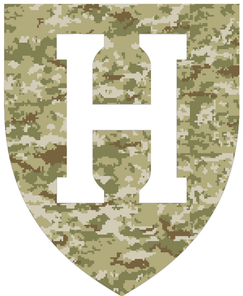 Harvard Crimson Team Logo Salute to Service Camouflage Camo Vinyl Decal PICK SIZE
