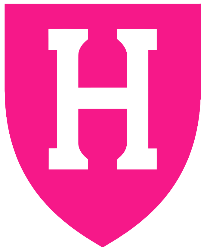 Harvard Crimson Hot Pink Team Logo Premium DieCut Vinyl Decal PICK SIZE