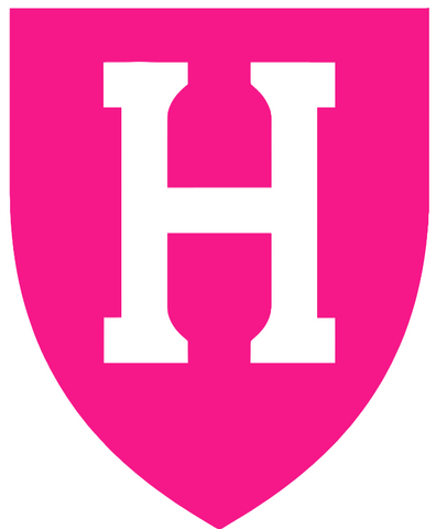 Harvard Crimson Hot Pink Team Logo Premium DieCut Vinyl Decal PICK SIZE