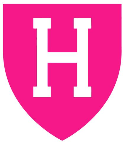 Harvard Crimson Hot Pink Retro Throwback Logo Premium DieCut Vinyl Decal PICK SIZE