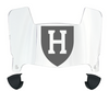 Harvard Crimson Mini Football Helmet Visor Shield w/ Clips - PICK VISOR & LOGO COLOR