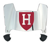 Harvard Crimson Mini Football Helmet Visor Shield w/ Clips - PICK VISOR & LOGO COLOR