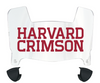 Harvard Crimson Mini Football Helmet Visor Shield w/ Clips - PICK VISOR & LOGO COLOR