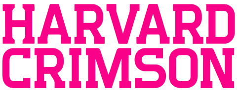 Harvard Crimson Hot Pink Team Name Logo Premium DieCut Vinyl Decal PICK SIZE