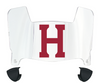 Harvard Crimson Mini Football Helmet Visor Shield w/ Clips - PICK VISOR & LOGO COLOR