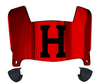 Harvard Crimson Mini Football Helmet Visor Shield w/ Clips - PICK VISOR & LOGO COLOR
