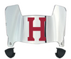 Harvard Crimson Mini Football Helmet Visor Shield w/ Clips - PICK VISOR & LOGO COLOR