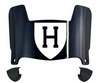 Harvard Crimson Mini Football Helmet Visor Shield w/ Clips - PICK VISOR & LOGO COLOR