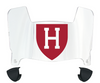 Harvard Crimson Mini Football Helmet Visor Shield w/ Clips - PICK VISOR & LOGO COLOR
