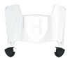 Harvard Crimson Mini Football Helmet Visor Shield w/ Clips - PICK VISOR & LOGO COLOR