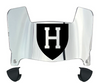 Harvard Crimson Mini Football Helmet Visor Shield w/ Clips - PICK VISOR & LOGO COLOR