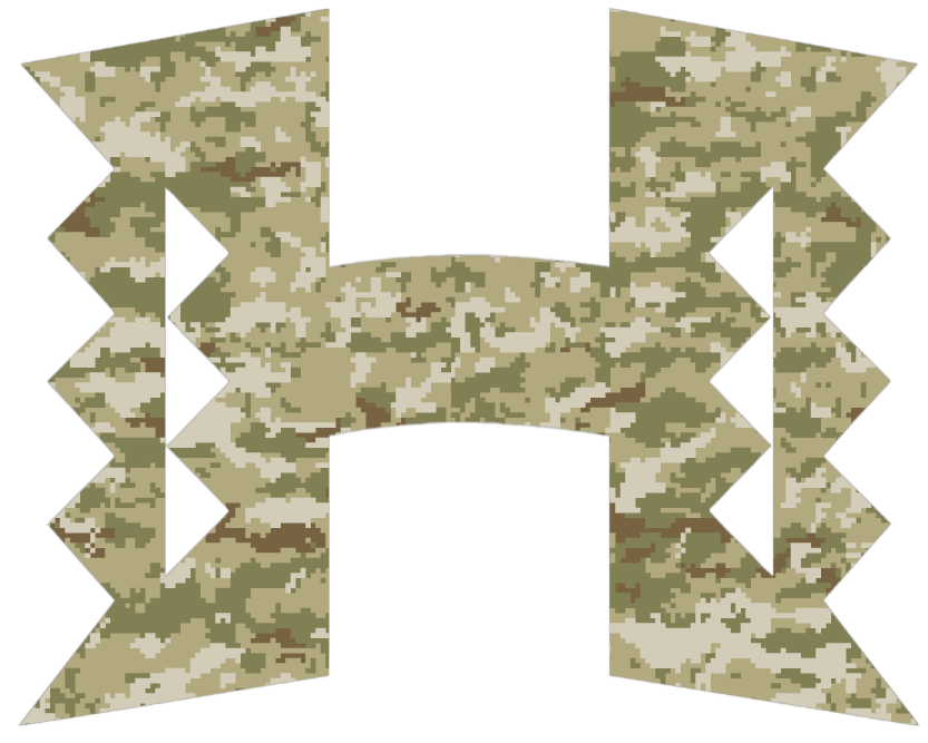 Hawaii Warriors Alternate Logo Salute to Service Camouflage Camo Vinyl Decal PICK SIZE