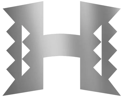 Hawaii Warriors SILVER CHROME MIRROR Alternate Logo Premium DieCut Vinyl Decal PICK SIZE