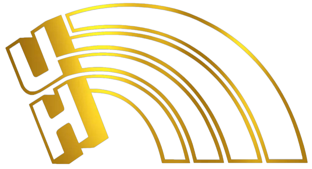 Hawaii Warriors GOLD CHROME MIRROR Retro Throwback Logo Premium DieCut Vinyl Decal PICK SIZE