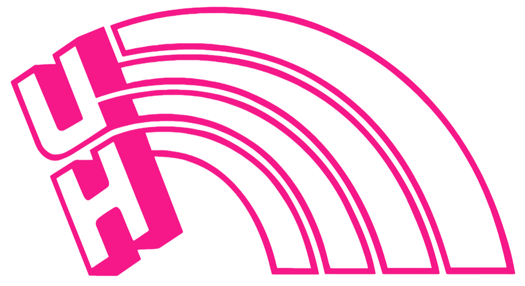 Hawaii Warriors Hot Pink Retro Throwback Logo Premium DieCut Vinyl Decal PICK SIZE