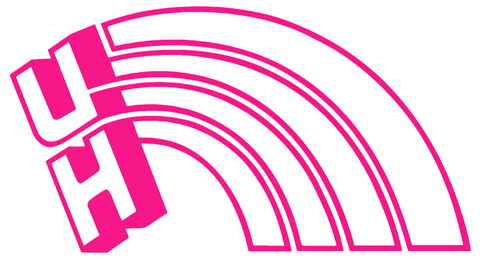 Hawaii Warriors Hot Pink Retro Throwback Logo Premium DieCut Vinyl Decal PICK SIZE