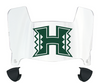 Hawaii Warriors Mini Football Helmet Visor Shield w/ Clips - PICK VISOR & LOGO COLOR