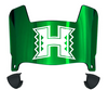 Hawaii Warriors Mini Football Helmet Visor Shield w/ Clips - PICK VISOR & LOGO COLOR