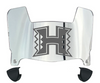 Hawaii Warriors Mini Football Helmet Visor Shield w/ Clips - PICK VISOR & LOGO COLOR