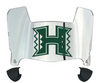 Hawaii Warriors Mini Football Helmet Visor Shield w/ Clips - PICK VISOR & LOGO COLOR