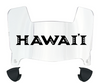 Hawaii Warriors Mini Football Helmet Visor Shield w/ Clips - PICK VISOR & LOGO COLOR