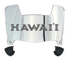 Hawaii Warriors Mini Football Helmet Visor Shield w/ Clips - PICK VISOR & LOGO COLOR