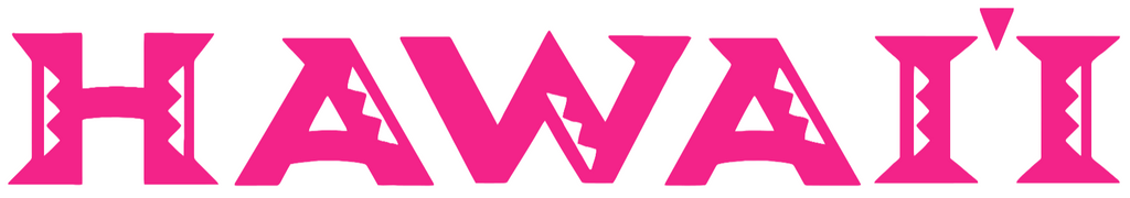 Hawaii Warriors Hot Pink Team Name Logo Premium DieCut Vinyl Decal PICK SIZE