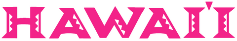 Hawaii Warriors Hot Pink Team Name Logo Premium DieCut Vinyl Decal PICK SIZE