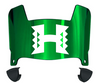 Hawaii Warriors Mini Football Helmet Visor Shield w/ Clips - PICK VISOR & LOGO COLOR
