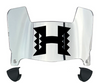 Hawaii Warriors Mini Football Helmet Visor Shield w/ Clips - PICK VISOR & LOGO COLOR