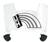 Hawaii Warriors Mini Football Helmet Visor Shield w/ Clips - PICK VISOR & LOGO COLOR