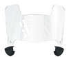 Hawaii Warriors Mini Football Helmet Visor Shield w/ Clips - PICK VISOR & LOGO COLOR