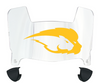 Hofstra Pride Mini Football Helmet Visor Shield w/ Clips - PICK VISOR & LOGO COLOR