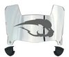 Hofstra Pride Mini Football Helmet Visor Shield w/ Clips - PICK VISOR & LOGO COLOR