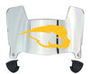 Hofstra Pride Mini Football Helmet Visor Shield w/ Clips - PICK VISOR & LOGO COLOR