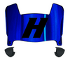 Hofstra Pride Mini Football Helmet Visor Shield w/ Clips - PICK VISOR & LOGO COLOR