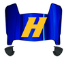 Hofstra Pride Mini Football Helmet Visor Shield w/ Clips - PICK VISOR & LOGO COLOR