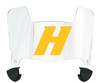 Hofstra Pride Mini Football Helmet Visor Shield w/ Clips - PICK VISOR & LOGO COLOR