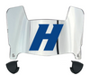 Hofstra Pride Mini Football Helmet Visor Shield w/ Clips - PICK VISOR & LOGO COLOR